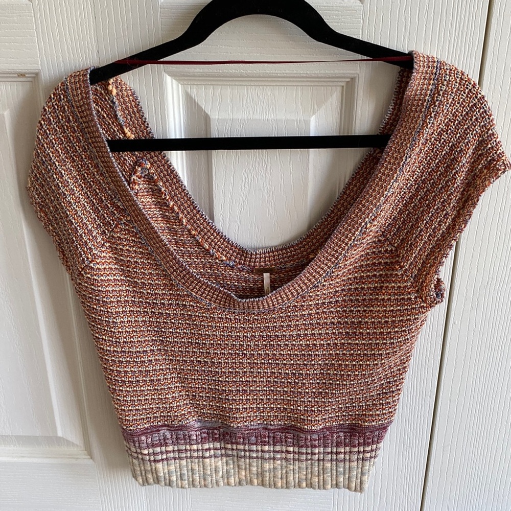FREE PEOPLE - sweater vest or can wear alone!
